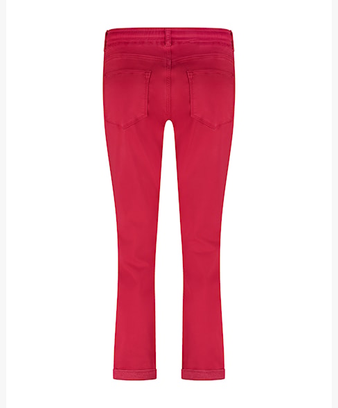 Red Button Tessy Crop Jogger - Red