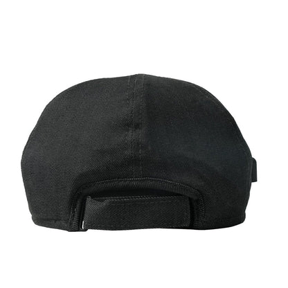 Rear view of the black Hooga Red Light Therapy Hat, showing the adjustable strap and back opening.