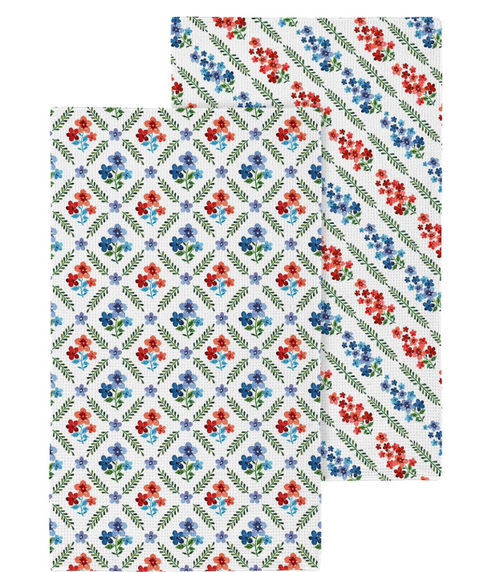 Red, White, & Bloom Quick Dry Towel
