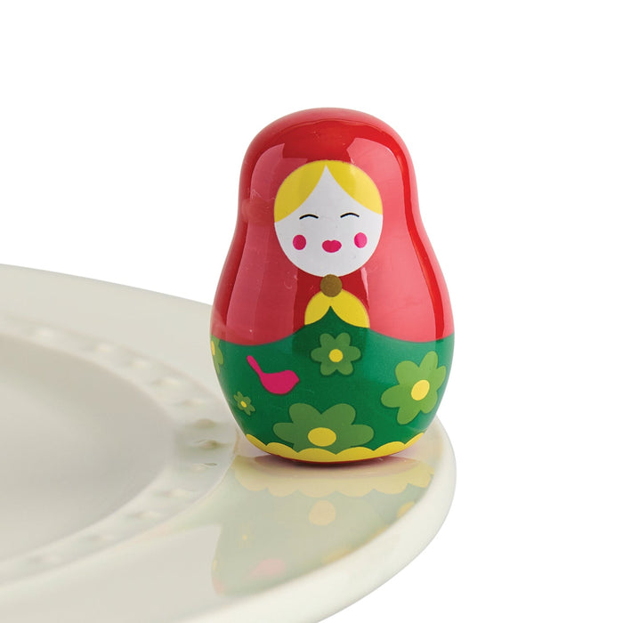 Retired Nora Fleming Mini Russian Nesting Doll A271 All Dolled Up