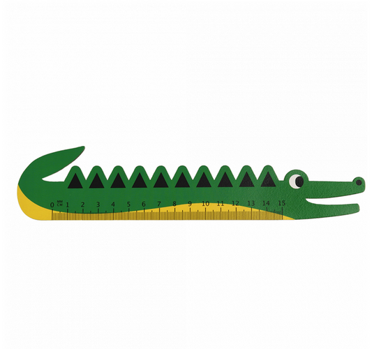 Rex Wooden Ruler - Crocodile
