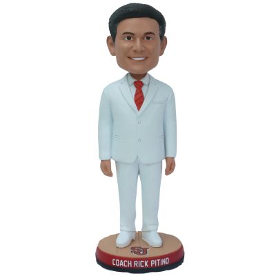 Rick Pitino St. John's Red Storm Coach White Suit Bobblehead