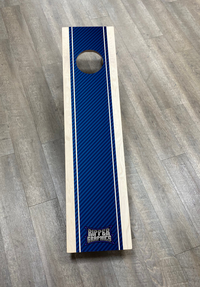 Blue Carbon Fiber Print