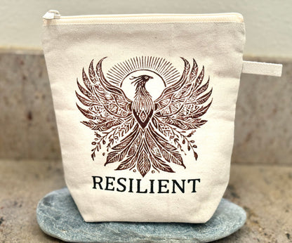 Rising Phoenix Resilient Cosmetic Bag - Handmade by Survivors