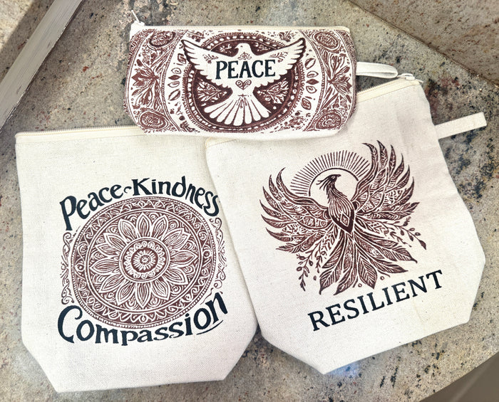 Rising Phoenix Resilient Cosmetic Bag - Handmade by Survivors