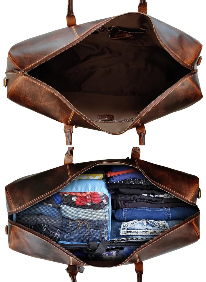 leather travel bags for men