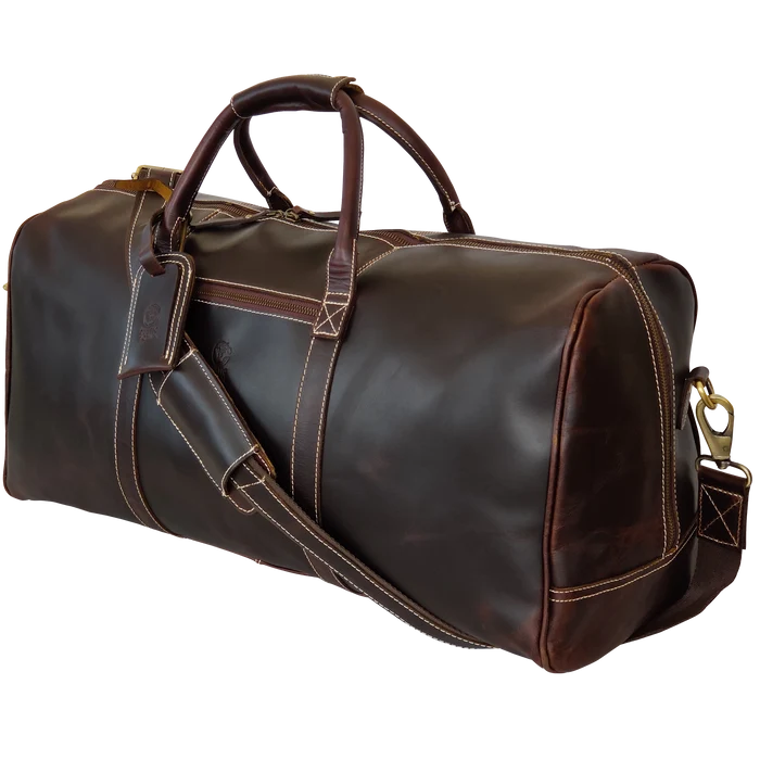 Roadstar Overnight Weekender Carry On Duffel Bag (24 Inches, Walnut Brown)