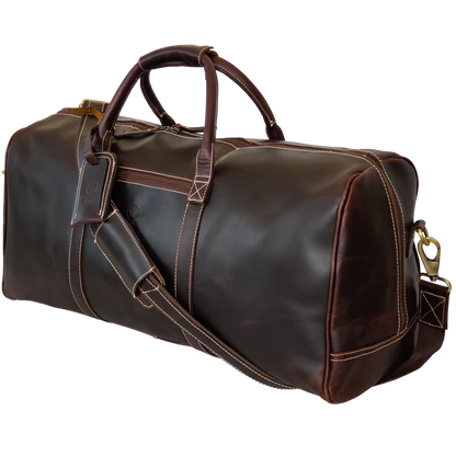 Roadstar Overnight Weekender Carry On Duffel Bag (24 Inches, Walnut Brown)