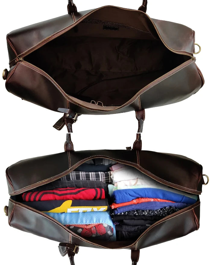 Leather Weekender Bag