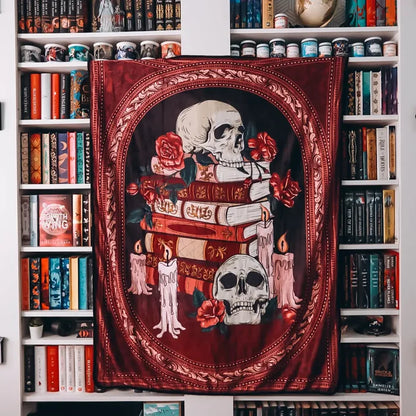Romance Bookstack Blanket Home
