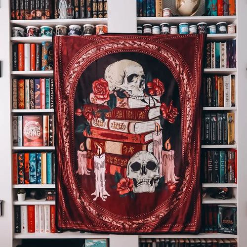 Romance Bookstack Blanket Home