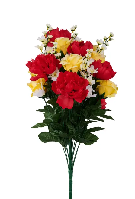 Rose, Peony, Delphinium Bush