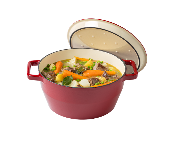 Round cast iron casserole dish - SlowCook