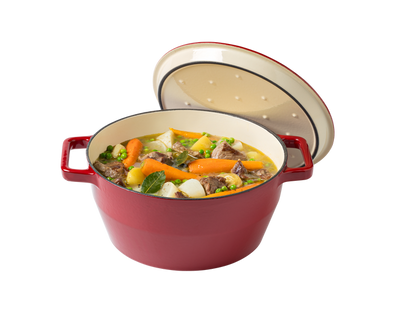 Round cast iron casserole dish - SlowCook