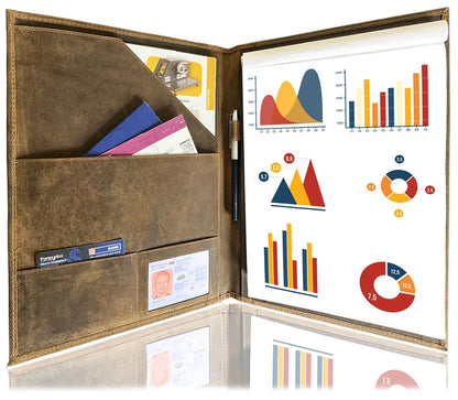 Royal Leather Portfolio (Tan)