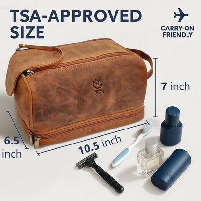 Sam's Stylish Leather Toiletry Bag