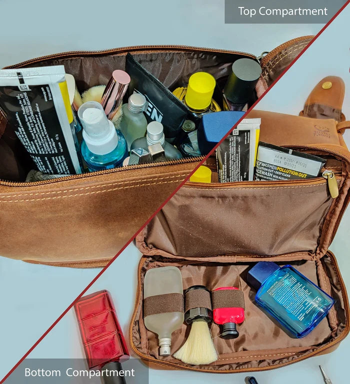 Sam's Stylish Leather Toiletry Bag