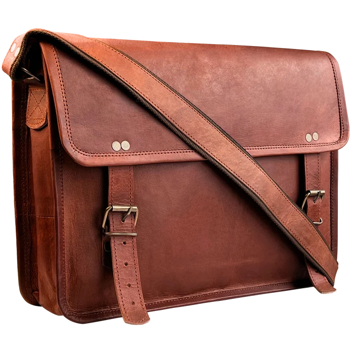 Scout Leather Laptop Messenger Bag (14 inch)