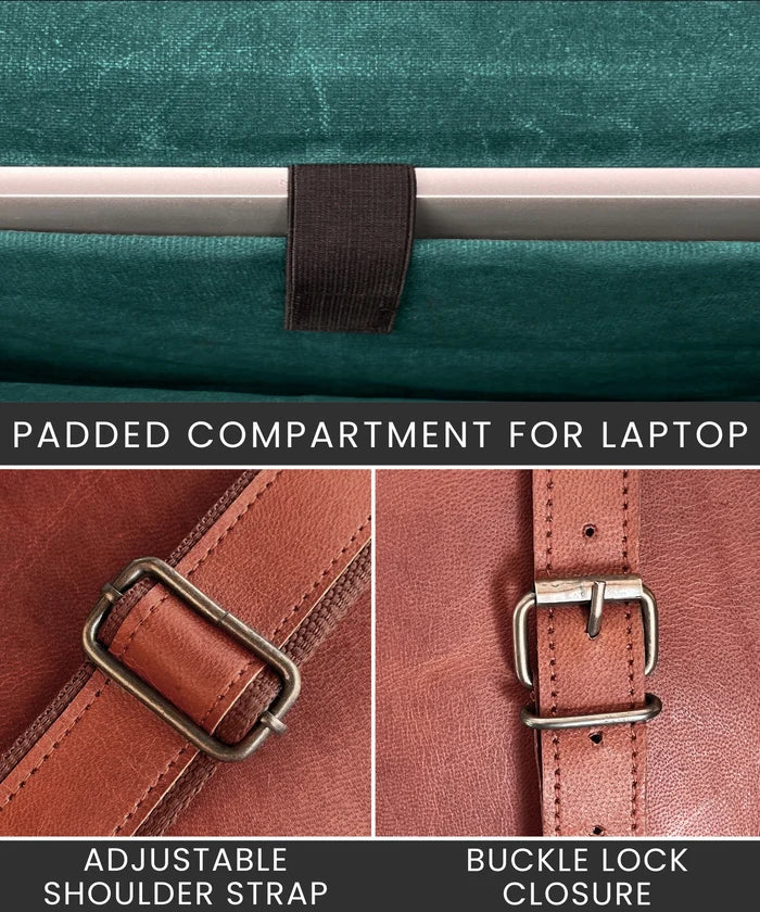 Scout Leather Laptop Messenger Bag (14 inch)