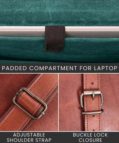 Scout Leather Laptop Messenger Bag (14 inch)