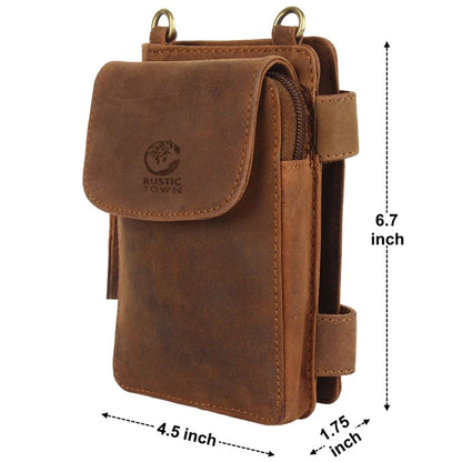 Selene Genuine Leather Crossbody Travel Wallet for Women