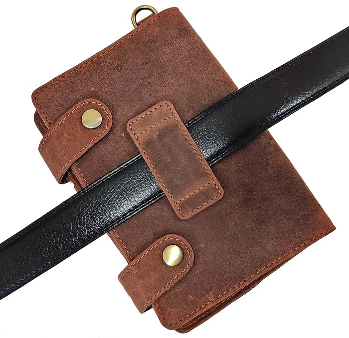 Selene Genuine Leather Crossbody Travel Wallet for Women