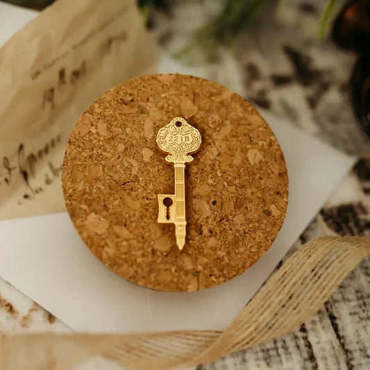 Sherlock Holmes Inspired: 221B Flat Key Enamel Pin