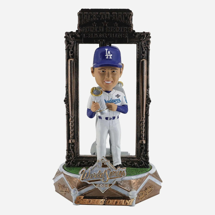 Shohei Ohtani Los Angeles Dodgers 2025 Back To Back World Series Champions Dual Spinner MLB Bobblehead