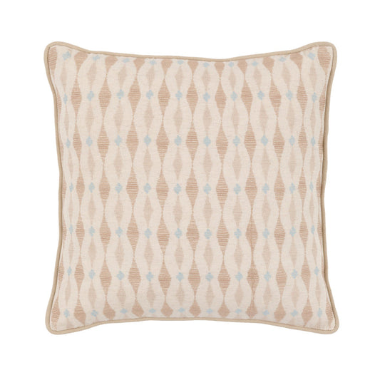 Sierra Ikat Embellished Cushion - Natural