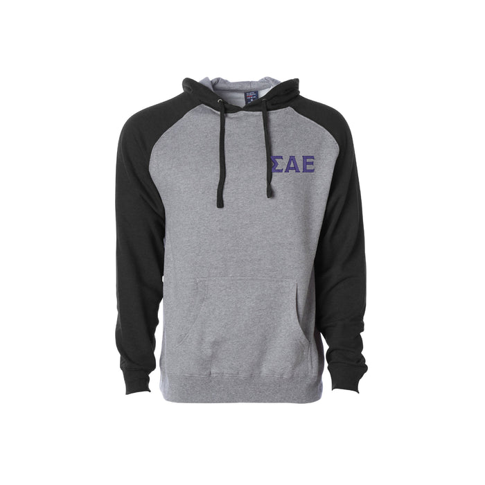 Sigma Alpha Epsilon Raglan Hooded Sweatshirt