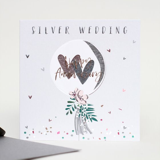 Silver Wedding Anniversary Card