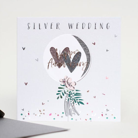 Silver Wedding Anniversary Card
