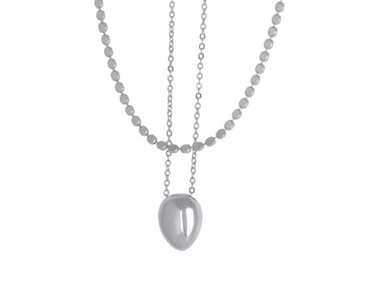 Simone Set Of Two Necklaces - Silver