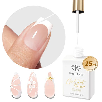 Modelones White Gel Art Liner#white