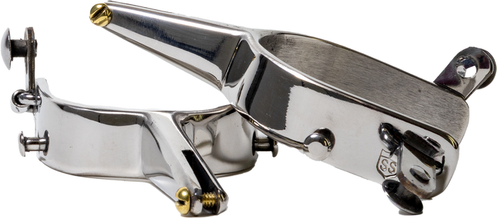 Slingin Shanks Stainless Bareback Spurs