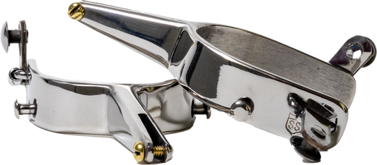 Slingin Shanks Stainless Bareback Spurs