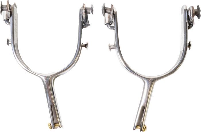 Slingin Shanks Stainless Bareback Spurs