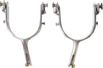 Slingin Shanks Stainless Bareback Spurs