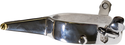 Slingin Shanks Stainless Bareback Spurs