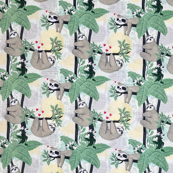 SLOTHS HANGING ON BRANCHES FUN-CD8846 CREAM
