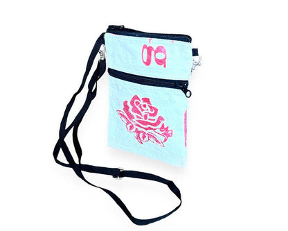 Small Upcycled Crossbody Bag, Saves Landfill space!