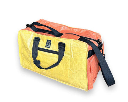 Small Upcycled Duffel Bag, Sustainable