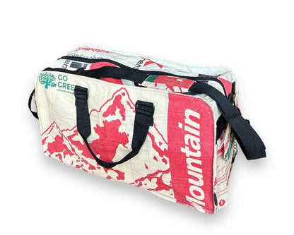 Small Upcycled Duffel Bag, Sustainable