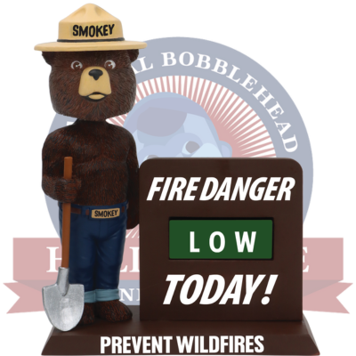 Smokey Bear Fire Danger Blocks Bobblehead