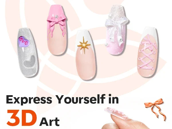 3D silicone nail mold #soft-glow