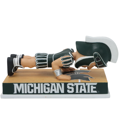 Sparty Michigan State Spartans Mascot Kissing the Court Bobblehead