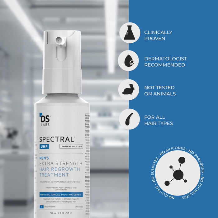 Spectral.UHP 3 Month Supply | Extra Strength Hair Regrowth Treatment with Minoxidil 5%