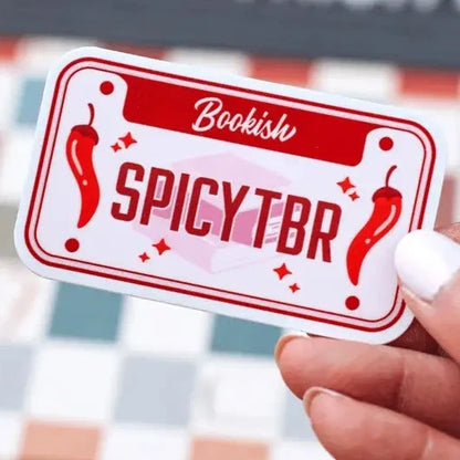 Spicy TBR License Plate Sticker Stickers
