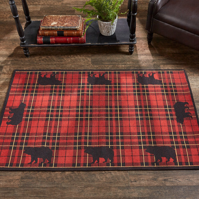 festive holiday Sportsman Plaid Indoor & Outdoor cabin Rug