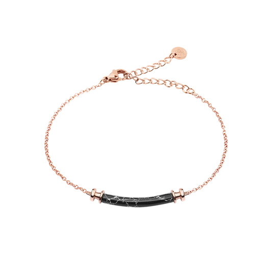Starboard Armkette Roségold Black Marble